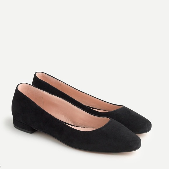 J. Crew Shoes - J. Crew Carolyn Skimmer Flats in Black Suede New in Box